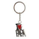 1 Pieces Keychain (I LOVE PAPA) Creative Fashion Jewelry Zinc Alloy Keychai W6V7