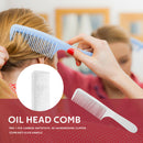 Curved Hair Clipping Cutting Arced Comb Flat Top Haircut Comb Brush (White) A