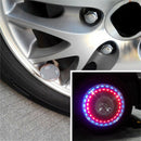 Bike Car Motorcycle Wheel Tire Tyre Valve Cap Neon LED Flash Light Warning Lamp