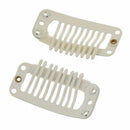 20pcs creamy-white Nine-tooth Clip for hair extension snap clip for DIY use