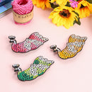 3pcs DIY Full Drill Diamond Painting Hair Clip Peafowl Women Girls Hairpins