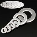 105pcs 304 Flat Stainless Steel Washers M3 M4 M5 M6 M8 M10 for Screws Repai