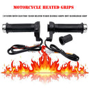 7/8'' 22mm Motorcycle Heated Handlebar Grips High/Low/Off Adjustable Temp
