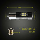 1156 BA15S P21W 21SMD LED Car Tail Backup Reverse Light Bulbs 1200Lm WhiteOZ