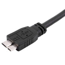 USB 3.0 A Male to Micro B Y Cable for Mobile Hard Drive HDD 60cm Long Black U6S7