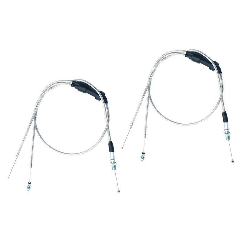 2X Dirt Bike Dual Throttle Grip Cable Wire For