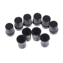 10 Pcs Black Plastic Potentiometer Rotary Control Knobs Caps for 6mm Dia Shaf Nw