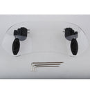 Adjustable ClipOn Windshield Extension Spoiler WindDeflector ForMotorcycle