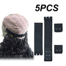 5pcs For Wigs Making Craft Sewing Bra Adjustable With Hooks Home Elastic Band