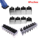 8Pcs Universal Hair Clipper Limit Comb Guide Attachment Size Barber Replacem 3C