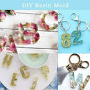 74PCS Handmade Crystal Glue Capital Letter Mould Mold Jewelry Kit Mold Set P2L3
