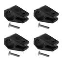 4pcs Bimini Top Jaw Slide 1" 25mm Tube Black Nylon Boat Marine Accessories