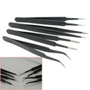 Professional 4x Antistatic Tweezers Repair Tool Kit For Electronics Implements