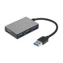 USB 3.0 HUB 4 Port 5Gbps Super Speed Plastic USB Hub Splitter for Laptop PC