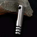 Cylinder Shape Stainless Steel Cremation Ashes Urn Pendant Keepsake