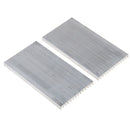 2 Pack 100*55*6mm Cooling Fin, Aluminum Heat Sink Radiator for CPU RAM IC LED