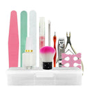 12pcs/Set Pro Nail Polish Files Buffer Brush Manicure Care Beauty Tools Kit