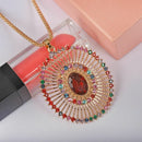 European And American Fashion Versatile Bohemian Necklace Earrings Combinat
