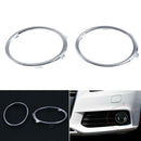 1 Pair Electroplating Front Fog Light Rings Trim Cover for Audi A4 B8 09-12