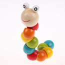 Baby Kids Twist Educational Wooden Learning Toys Blocks Colorful Inchworm Gift