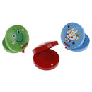 New children musical percussion instrument xmas gift cartoon wooden castanet  Hn