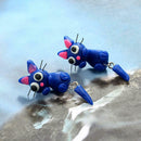 Cute Cartoon Blue Cat Dangles Earrings Creative Ear Drop Women Jewelry Gift A
