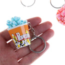 Creative Simulation Artificial Food Keychain Toycorn Bowlful Key Pendant LJ