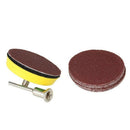 1X(60 Pcs Sanding Paper Grinding Wheel With 50Mm Polishing Pad Adapter, Gri