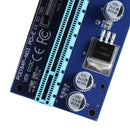 6 Pin PCI Express Riser Card 1x to 16x USB 3.0 Cable with Light for Miner
