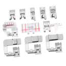 11pcs Sewing Machine Foot Presser Kit Rolled Hem Feet Set Sewing Stitcher Tools