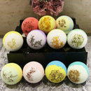 Women Bombs Bath Flower Bubble Natural Lavender Rose Ball Salt Bath Gift