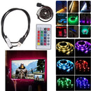 DC 5V USB LED RGB Strip Light TV Back Lighting with 24-Key Remote 4 meters