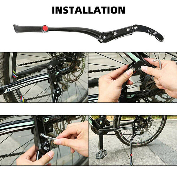 Bicycle Bike Kickstand Adjustable Road Bicycle Parking Stand Support FootB_kz