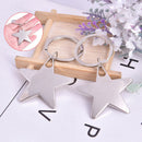 2Pcs Star Keychain Keyrings Fashion Five Pointed Star Shaped Keychains Keyri BX