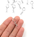 100pcs Stainless Steel Body Clips Pin Shell For 1/10 1/16 RC CAR  HSP  3C