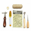 7x leather & canvas Craft Hand Stitching Sewing Tool Set Kit Thread Awl Waxed f
