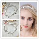 Woman Bridal Rhinestone Leaf Flower Hair Vine Woman Lady Forehead Decoration