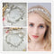 Woman Bridal Rhinestone Leaf Flower Hair Vine Woman Lady Forehead Decoration