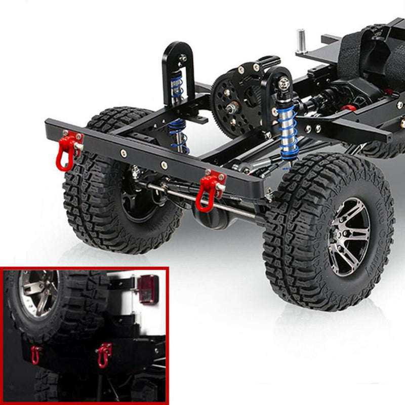 Set Tow Winch Hook Trailer Chain Shackles for RC 1/10 RC4WD D90 D110 TF2 Car