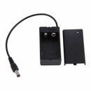 DC 9V PP3 Battery Holder Box Case Wire Lead ON/OFF Switch Cover + 2.1mm Plu L4B7