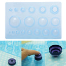 1Pc Plastic Paper Quilling Mould Half Ball Domes DIY Paper Craft Tool 13*2BX