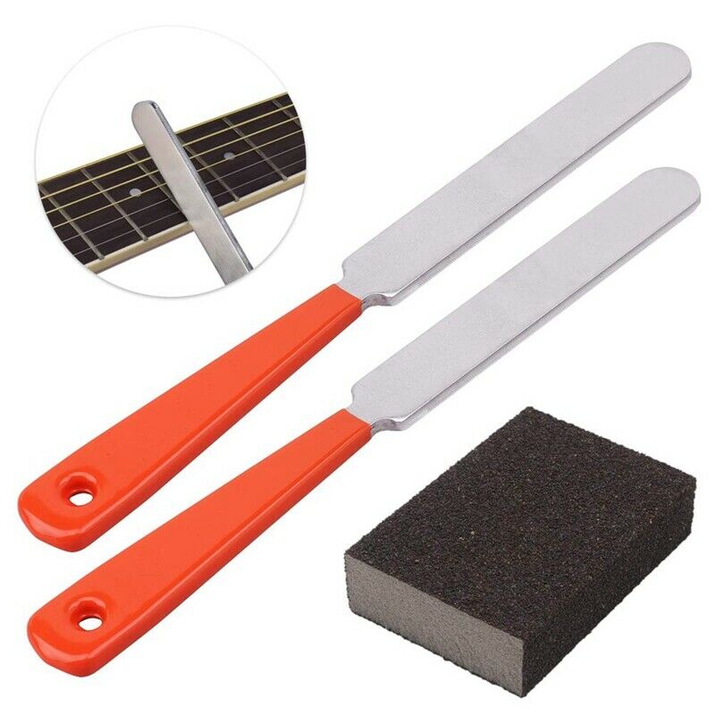 Guitar Luthier Tool Kit,Cooyeah 2 Pcs Stainless Steel Guitar Fret File With
