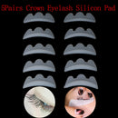 5Pairs Crown Eyelash Silicon Pad Perming Lash Silicon Patches Permanent Wave,a