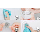 1pcs Hexagon Self Adhesive Towel Holder Hanger Punch Free Bathroom Towel SEAU