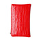 Retro Crocodile Leather Women Clutch Bag Zipper Purse Solid Handbag (Red)