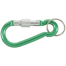 Large Spring Loaded Gate Aluminum Locking Carabiner Keyring Green A7Z7