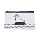 Clear Chicken Pen Bag Pencil Holder Storage Supplies Stationery Cosmetic Case JR