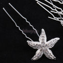 10 Pieces Glitter Crystal Headpiece U-shaped Bridal Lady Party Hair Jewelry