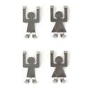 8 Pack over the Cabinet Door Hook Lovers Shaped Hanging Hooks for Kitchen,