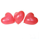 100 PCS 12" Red Heart Love Latex Balloons Wedding Birthday Party Valentine' N2V3